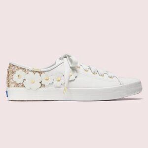 Keds X Kate Spade New York Kickstart Glitter Appliqués Sneakers